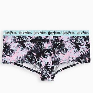 Torrid Harry Potter Deathly Hallows Purple Cotton Boyshort Panty